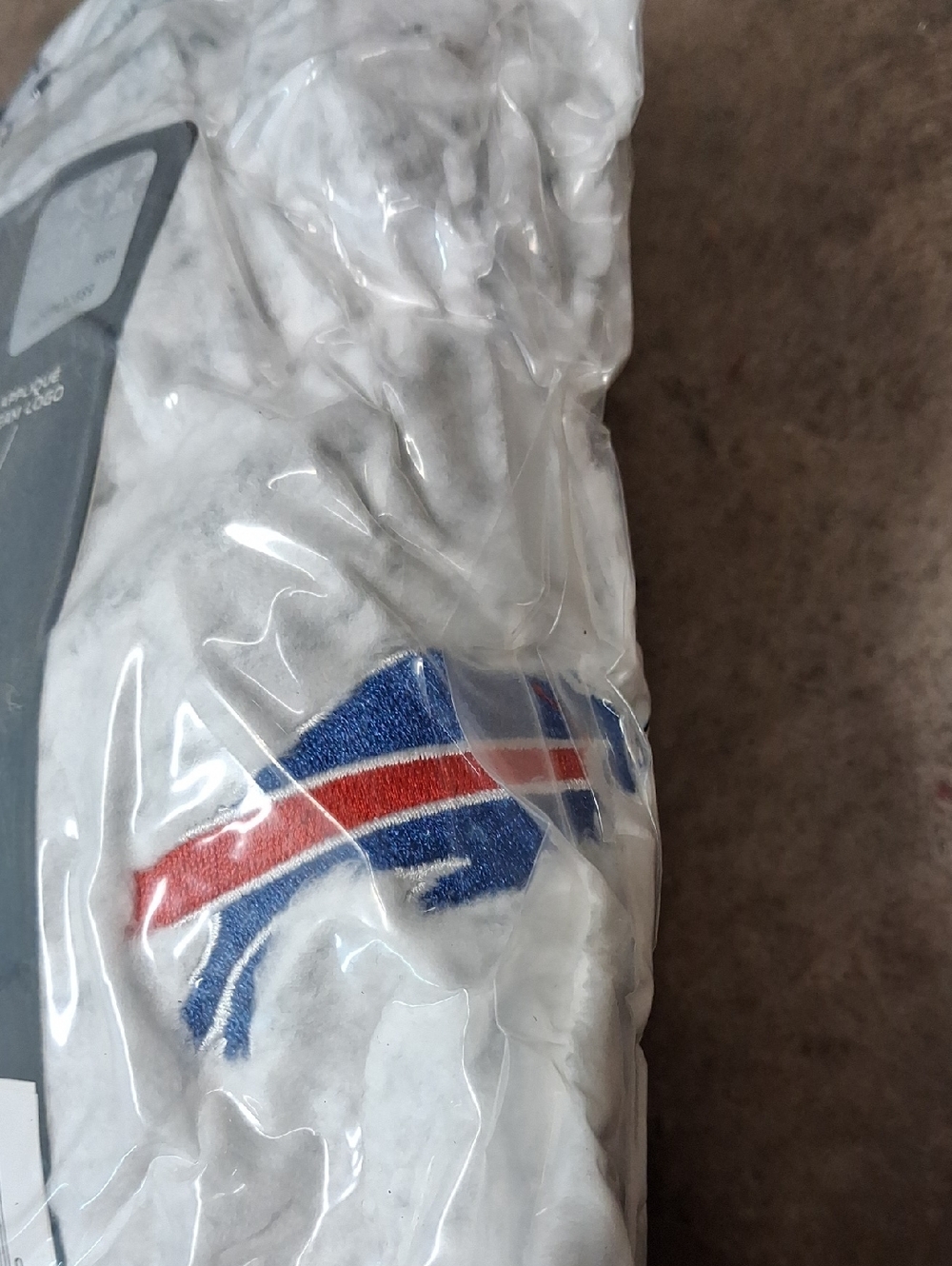 NWT Womens NFL Sherpa Robe Buffalo Bills Light Grey - Picture 3 of 3